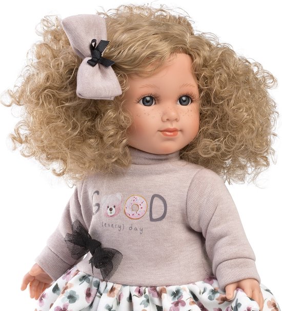 Llorens pop Elena met blond krullend haar 35 cm van Llorens