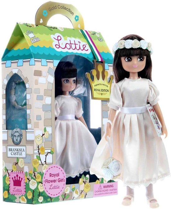 Lottie speelgoedpop met bloemen - Royal Flower Girl van Lottie