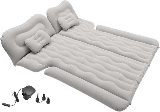 Luchtbed Achterbank Auto - Opblaasbaar Reiskussen voor SUV & Camping - Inclusief Kussens en Elektrische Pomp van Adventure Goods