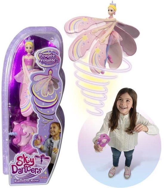 Luchtdanseressen - LANSAY - Regenboogroos - Vliegende pop - Vanaf 6 jaar van Merkloos