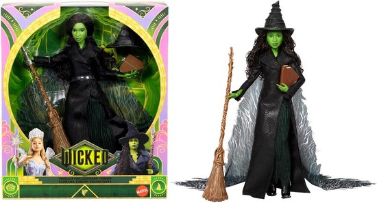 Luxe Elphaba Modepop met Afneembare Outfit en 4 Accessoires van Merkloos