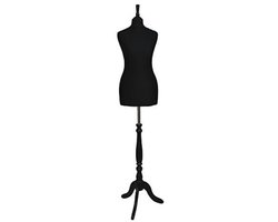 Maat 14/16 Vrouwelijke Dressmaking Dummy Mannequin Zwart van Merkloos