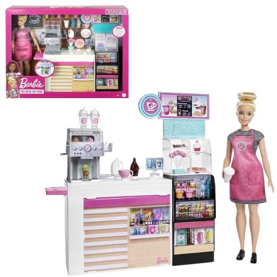 Mattel Barbie cafetaria van Merkloos