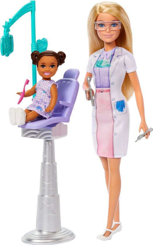 Mattel Barbie tandarts pop - educatief speelgoed - rollenspel. van Mattel