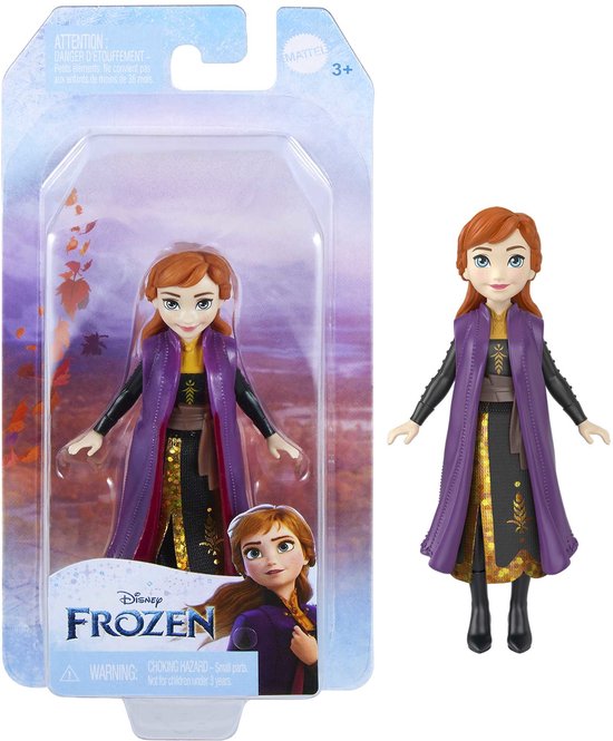 Mattel Disney Frozen Anna Doll, 3 jaar, 90 mm, 25 g