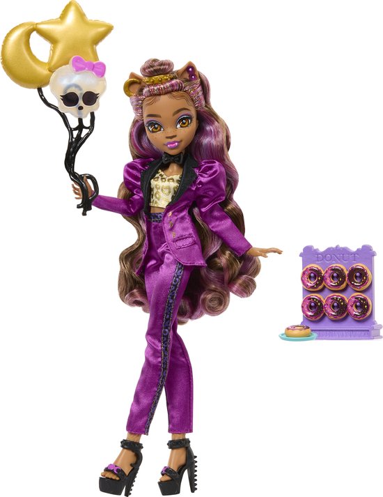 Mattel Games Monster High Clawdeen Wolf Monsterbal Feestjurk Roze Kinderen