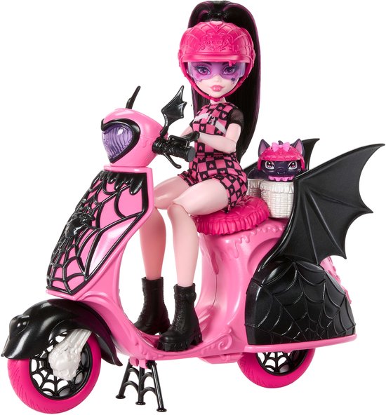 Mattel Monster High Draculaura-pop En Haar Scooter van Mattel