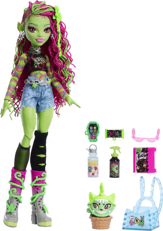 Mattel Monster High Venus Mcflytrap Pop - 27 cm van Mattel