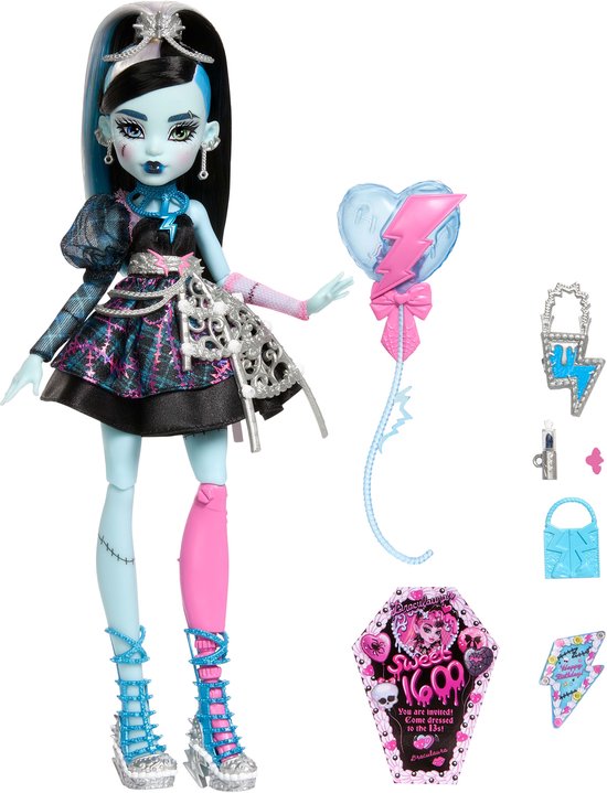 Mattel Monster High Verjaardag Sweet 16 Frankie Stein-pop van Mattel