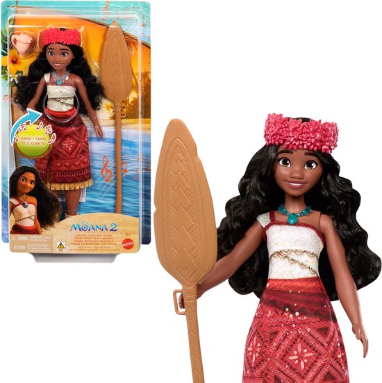 Mattel pop Moana 2 zingende pop met accessoires - speelgoed.