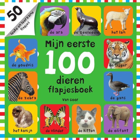 Mijn eerste 100 - Mijn eerste 100 dieren flapjesboek van Ballon Media