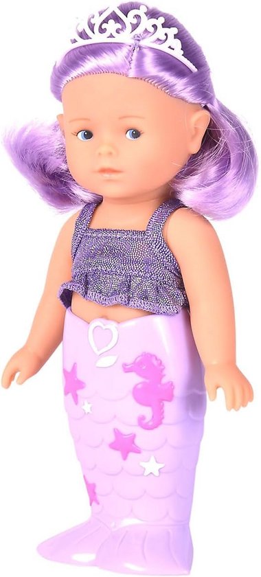 Mini Zeemeermin Pop 20 cm met Glitters en Vanillegeur voor Kinderen vanaf 3 Jaar van Merkloos