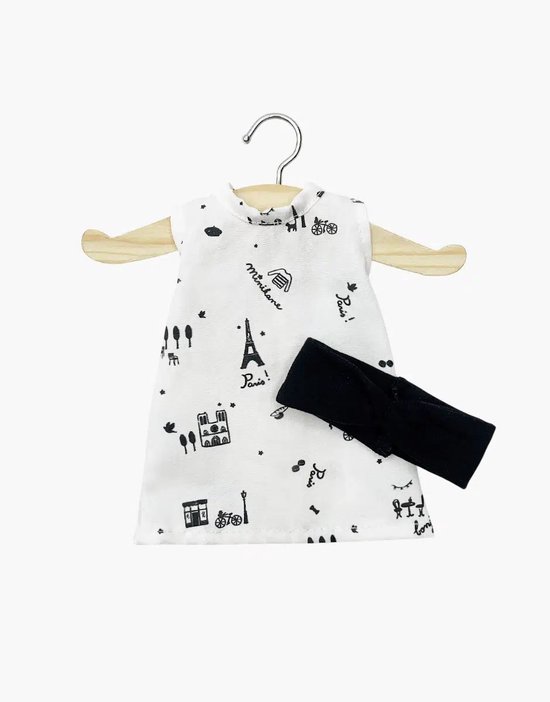 Minikane Poppenkleding Iva Jurk Paris 32 cm van Merkloos