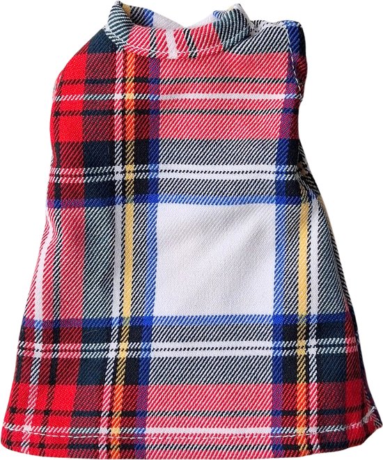 Minikane Poppenkleding Iva Jurk Ruit 32 cm van Merkloos