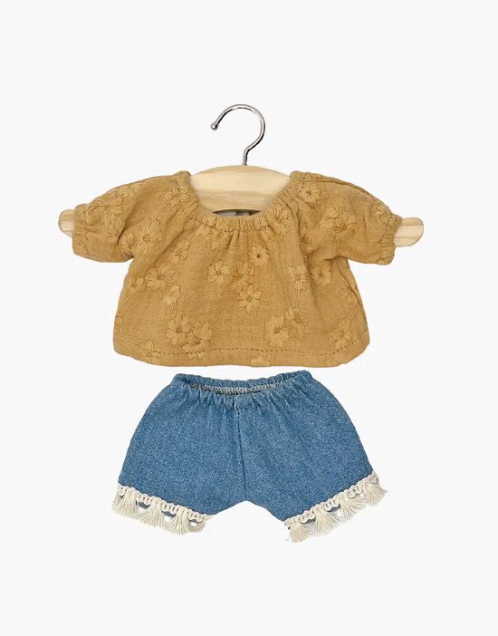 Minikane Poppenkleding Kledingset Rosalie Camel 32 cm van Minikane