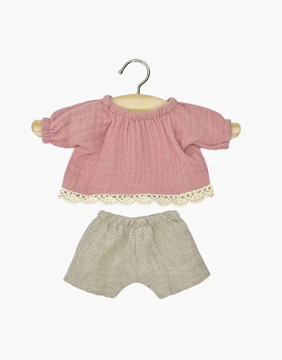 Minikane Poppenkleding Kledingset Rosalie Roze 32 cm van Minikane