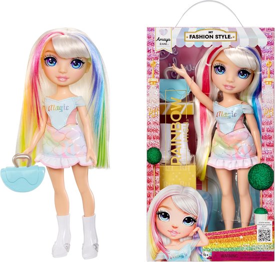 Modepop met Statement Outfit en Handtas - 28cm - Speelgoed voor Kinderen vanaf 4 jaar van Merkloos