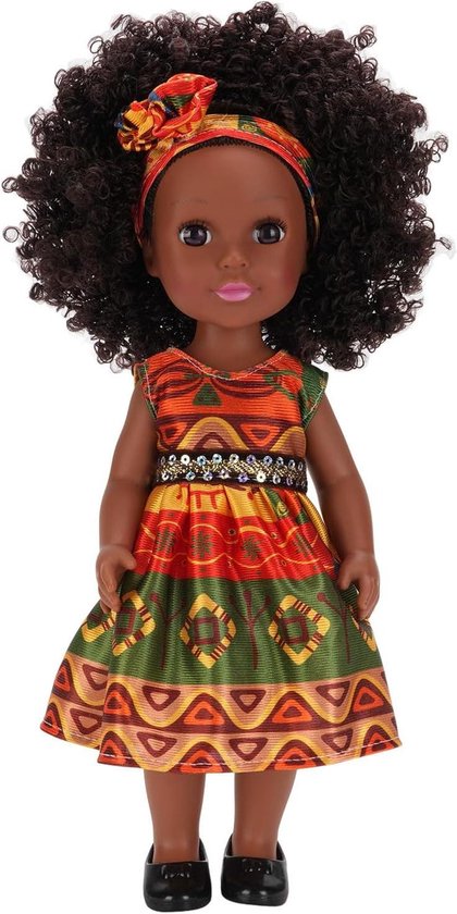 Modepop - Speelpop - Fantasiespel - Verwisselbare outfits - 30 cm - Zwart