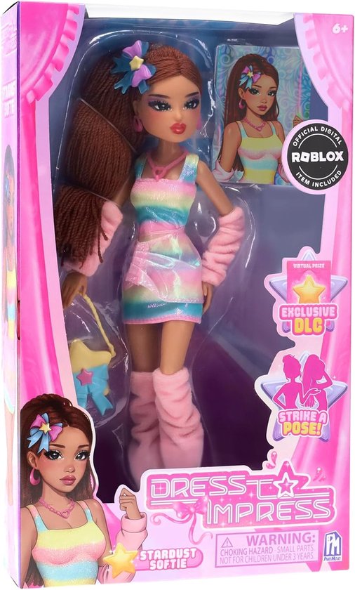 Modepop - Stijlvolle pop - Kinderen spelen - Articulatiepunten - 33.7 centimeter - Roze