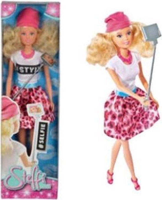 Modepop tienerpop Simba 105738049 accessoire voor poppen Steffi met selfie stick van Simba