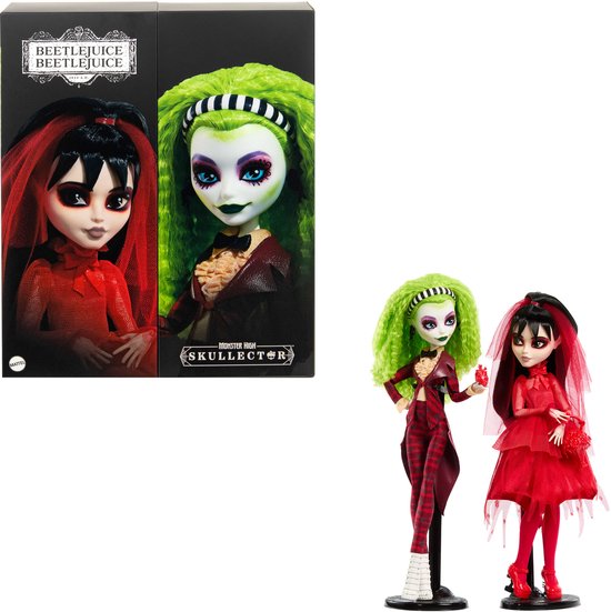 Monster High Beetlejuice-poppen 2 Eenheden Rood van Merkloos