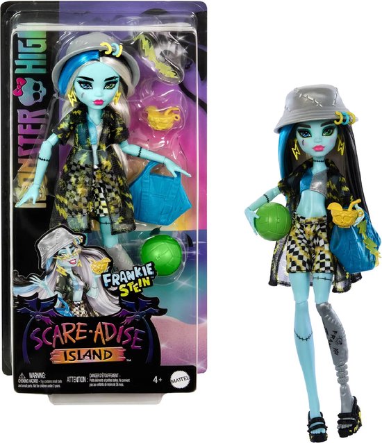 Monster High BOE-merang Eiland Frankie Stein Pop 28 cm van Mattel