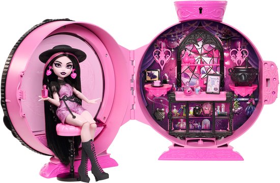 Monster High Potion Reveal speelset met Draculaura pop en 9 accessoires - uitpakken met een geheime code