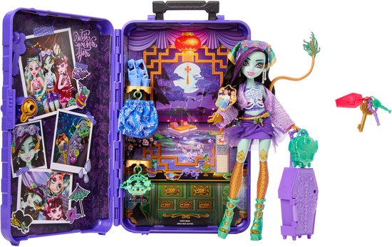 Monster High Skulltimate Secrets - Jinafire Long Oasis - Modepop van Mattel