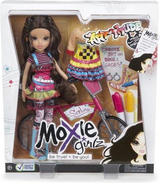 Moxie Girlz Poppenset Sophina - Met fiets en extra kleding - Vanaf 6 jaar van Merkloos