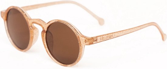 Mrs Ertha Glee Sunglasses/Zonnebril - Glitter Peach van Mrs Ertha
