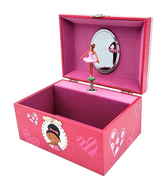Muziekdoosje Donkere Ballerina - Sieradendoos voor Kinderen - Simply for Kids - Sieradendoosje met Dansende Ballerina van Simply for kids