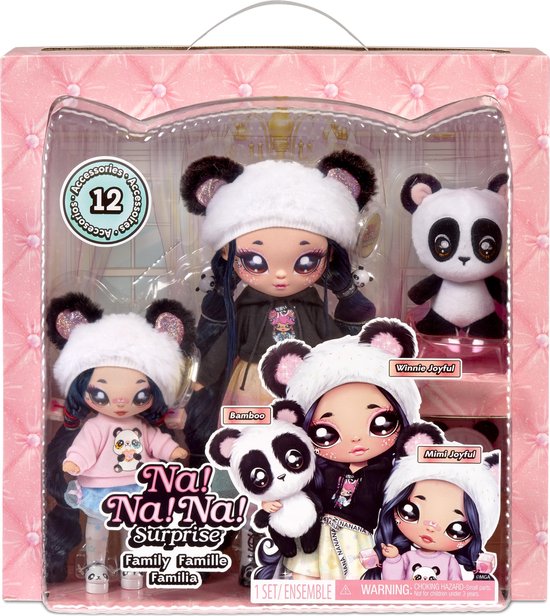 Na! Na! Na! Familiy Surprise Panda Family - Modepop van Na Na Na Surprise
