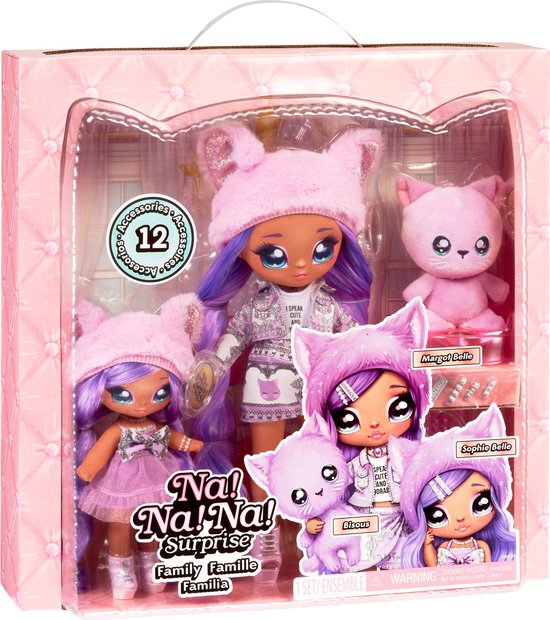 Na! Na! Na! Family Surprise Lavender Kitty Family - Modepop van Na Na Na Surprise