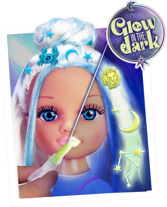 Nancy pop 42 cm glow in the dark magic styles van N/A