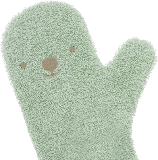 Nifty - Baby Shower Glove, The Original/Douche Washandje/Lange Washand - Washandjes - Baby Washandje - Groen van Nifty