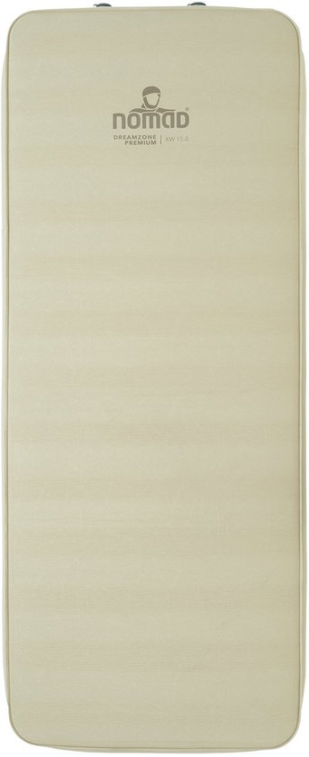 NOMAD® Dreamzone Premium XW 15.0 Slaapmat | Zelfopblazende mat Beige| 198x78x15cm | Lichtgewicht & Kwalitatief | Incl Hoes | Lichaam vormend materiaal van NOMAD