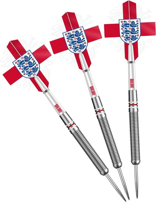 Officieel gelicentieerd St Georges Cross Darts - Engeland | Steel Tip 90% Tungsten | 24g (D1404) van Designa