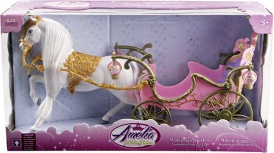 Paard Met Koets - Modepoppen vervoersmiddel van Barbie