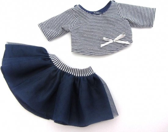 Paola Reina bretons poppenkleding Kledingset voor Gordi babypop  (excl pop) van Paola Reina