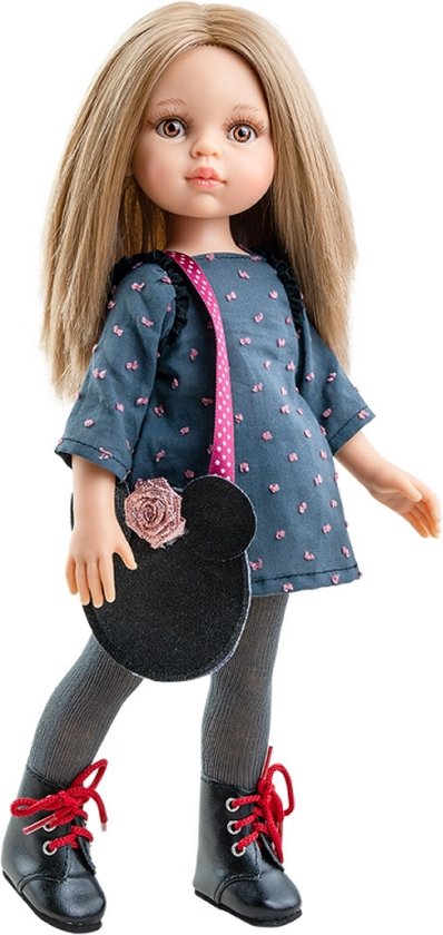 Paola Reina Modepop Carla Blauw-Grijs 32 cm van Paola Reina