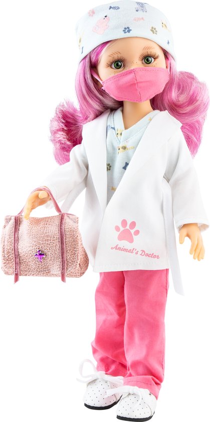 Paola Reina Modepop Esme Dierenarts 32 cm van Paola Reina