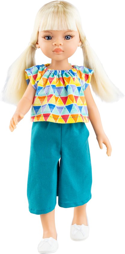 Paola Reina Modepop Virgi Blauw 32 cm van Paola Reina