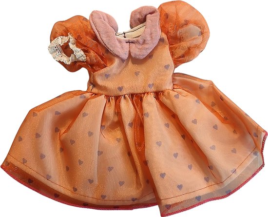 Paola Reina Poppenkleding Kledingset Carina Oranje 32 cm van Merkloos