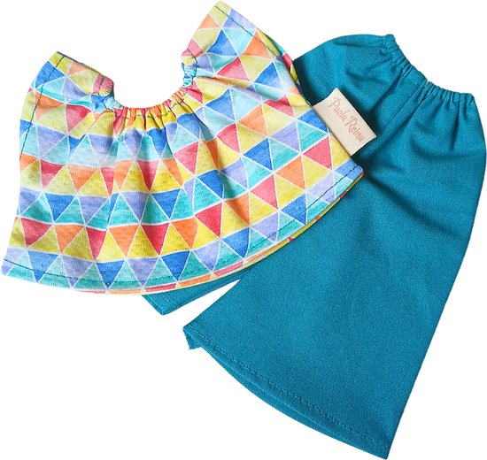 Paola Reina Poppenkleding Kledingset Virgi Blauw 32 cm van Paola Reina