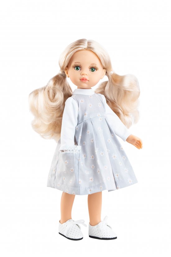 Paola Reina speelgoedpop Amigas Rosa blonde staarten 32 cm pop. van Merkloos