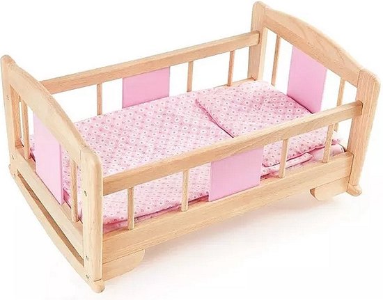 Pintoy - Houten Poppen Schommelbed - 53 cm van Pintoy