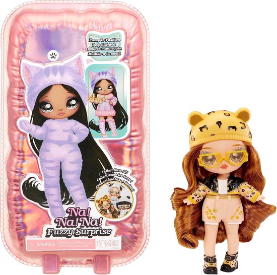 Pluche Verrassingspop Jaguar - 18cm Beweegbaar Modepop Speelgoed voor Kinderen
