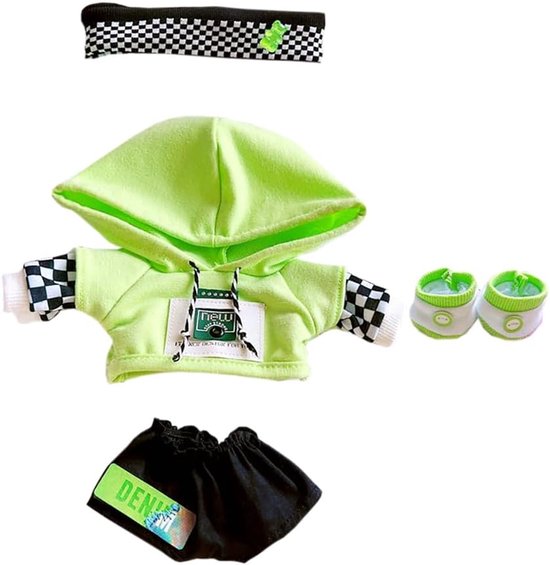 Pluchen Knuffel Outfit Set - Kleding en Accessoires voor 20cm Cadeaupop van Merkloos