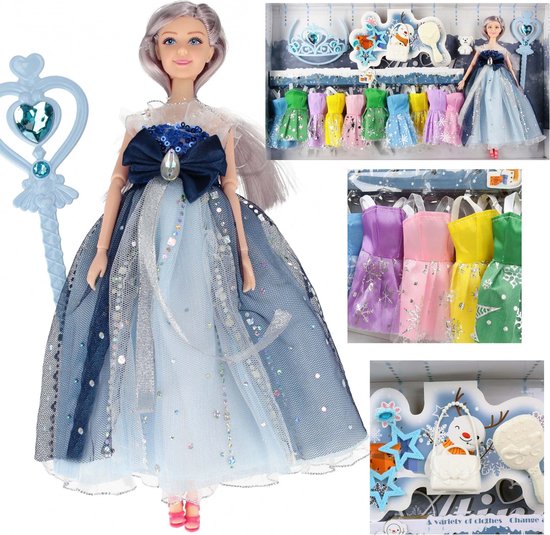 Pop 29 cm met Kledingaccessoires, Winterprinses MEGA CREATIVE van MEGA CREATIVE