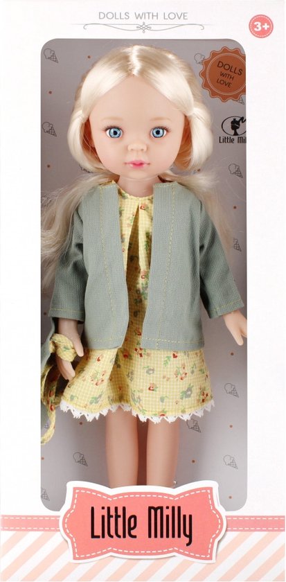 Pop little Milly, Pop, Speelpop, pop 35cm 18x36x11 mc vensterdoos van POP